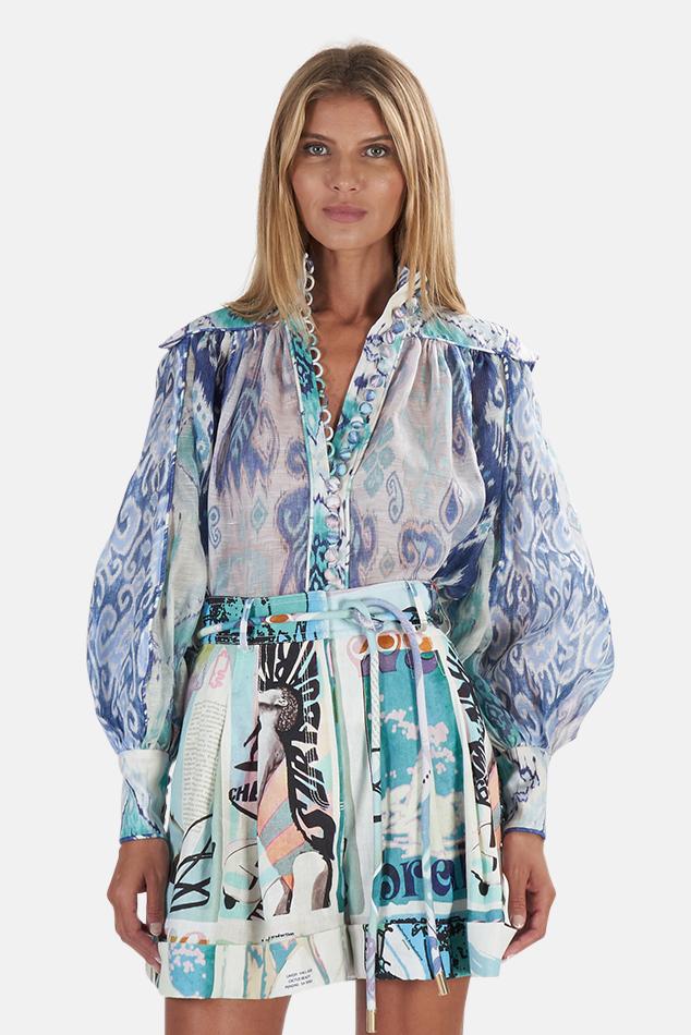 Zimmermann Linen Glassy Long Sleeve 