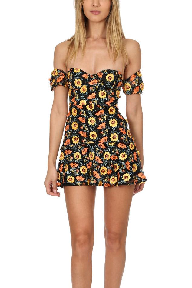 amelia strapless mini dress