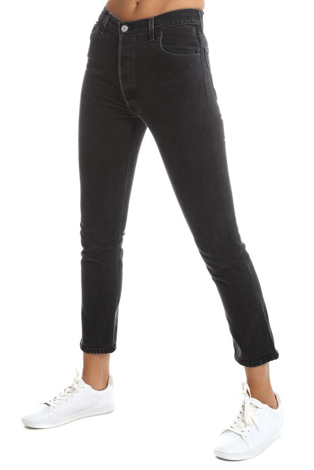 high rise ankle crop levis