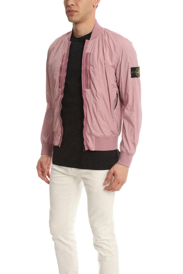 Stone Island Synthetic Bomber Jacket in Rose (Pink) for Men - Lyst