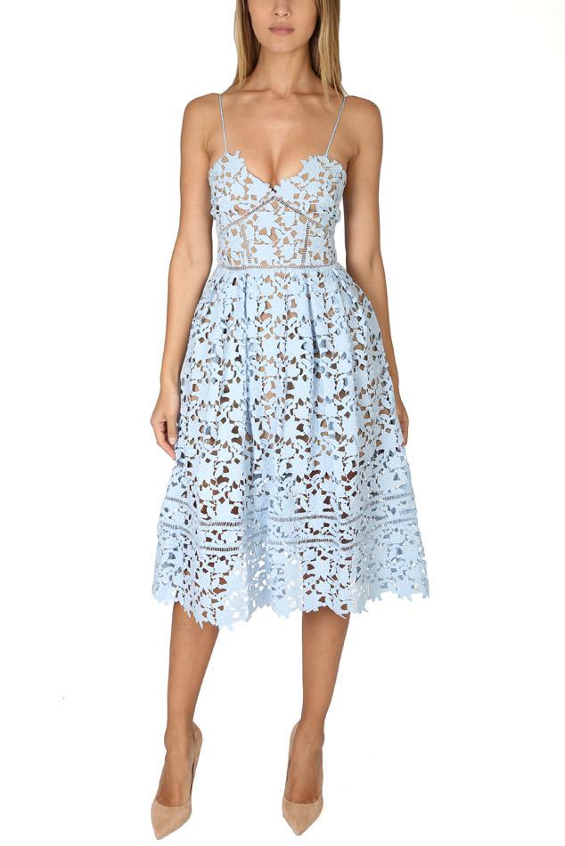 light blue self portrait dress