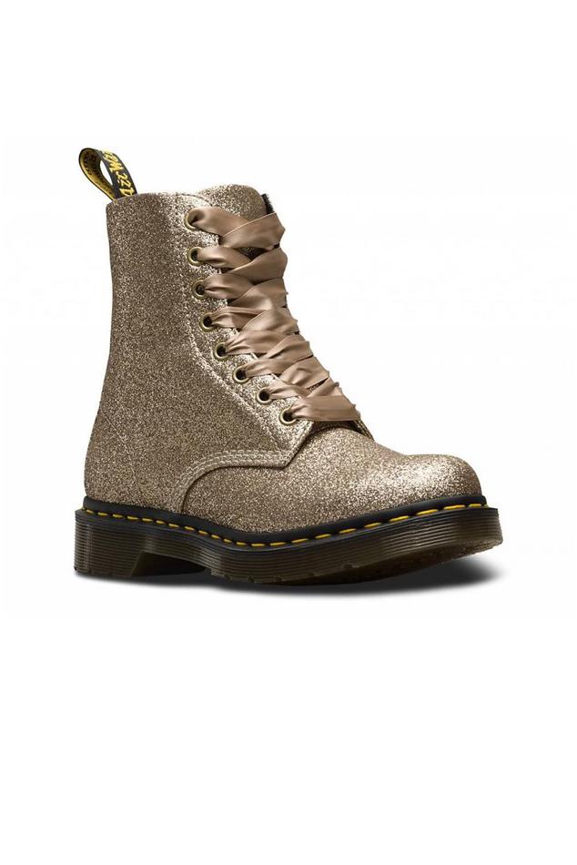 dr martens pascal glitter gold