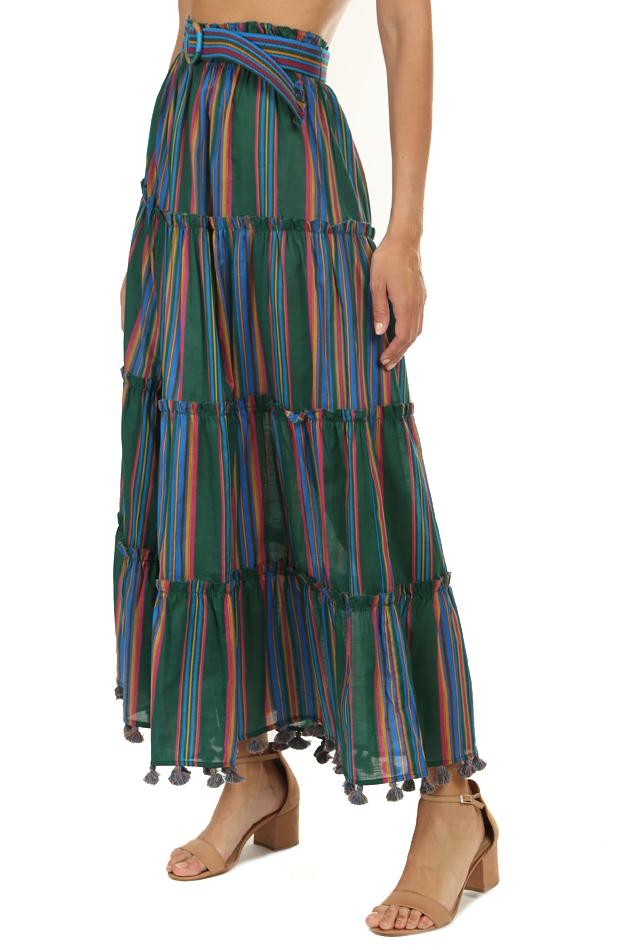 zimmermann striped skirt