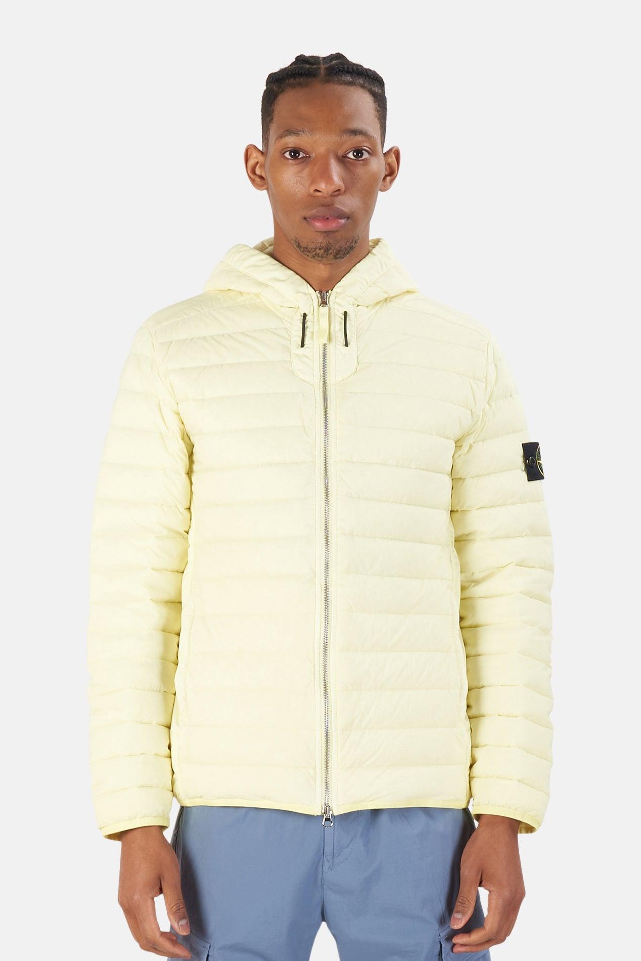 Stone Island Loom Woven Down Jacket in Natural for Men | Lyst