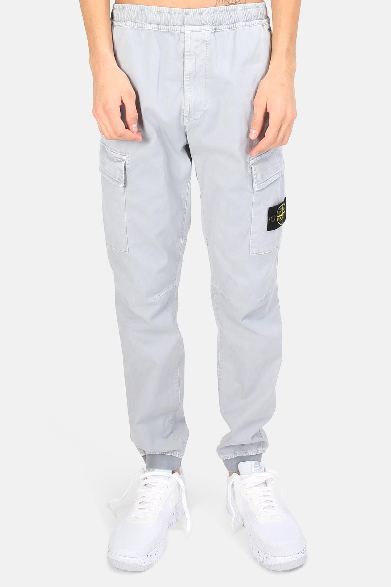 grey cargo pants stone island