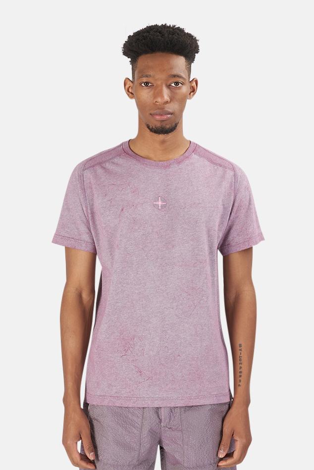 Stone Island Cotton Dust Treatment T-shirt in Purple for Men | Lyst UK