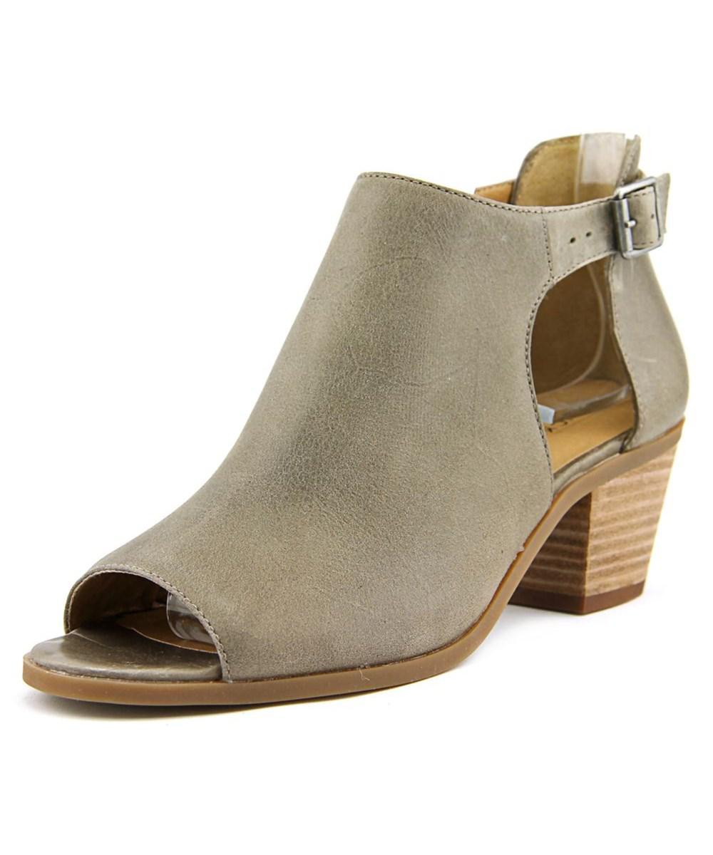 Lyst Lucky Brand Barimo Opentoe Leather Bootie in Brown