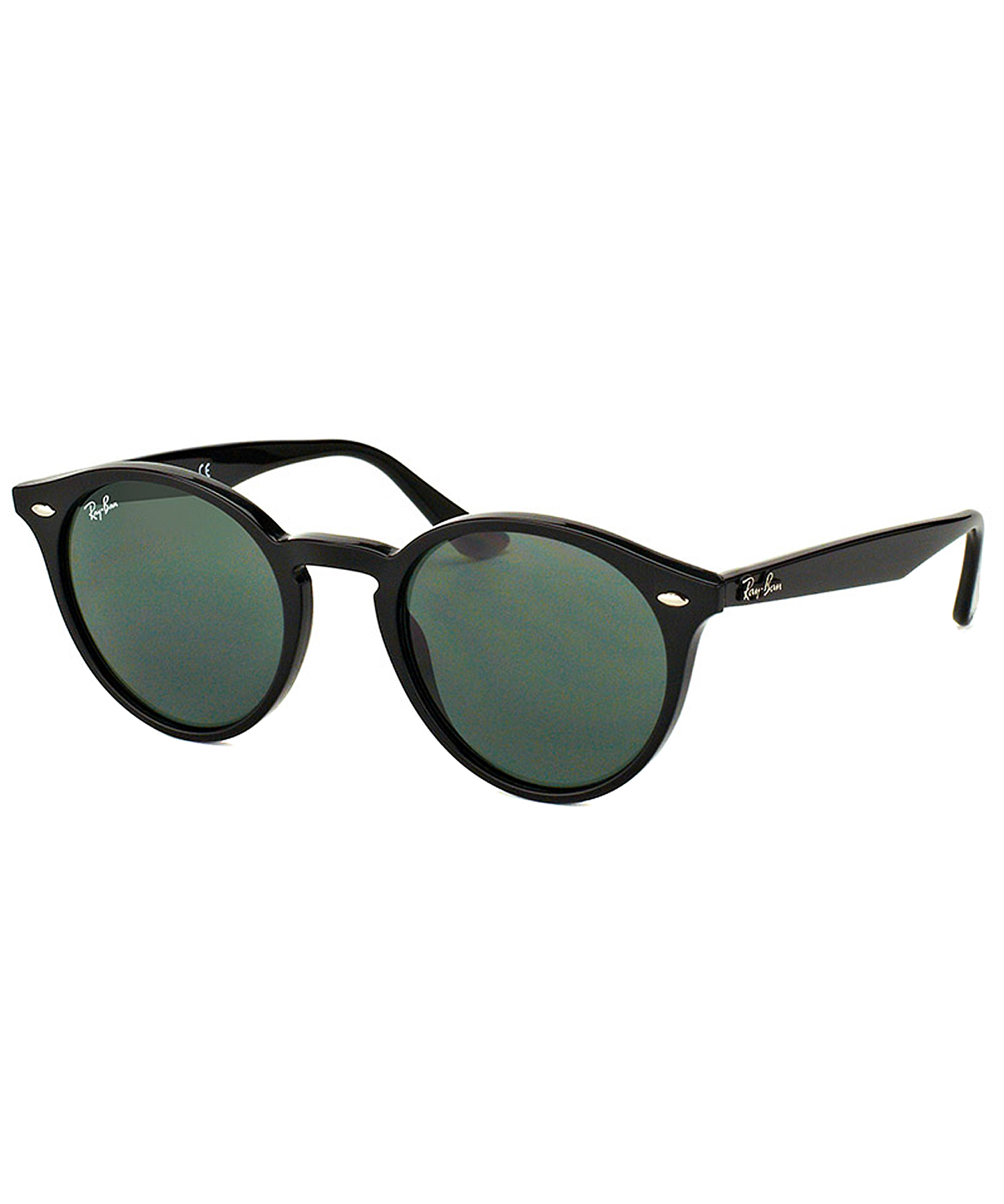 Ray-ban Round Plastic Sunglasses in Black | Lyst