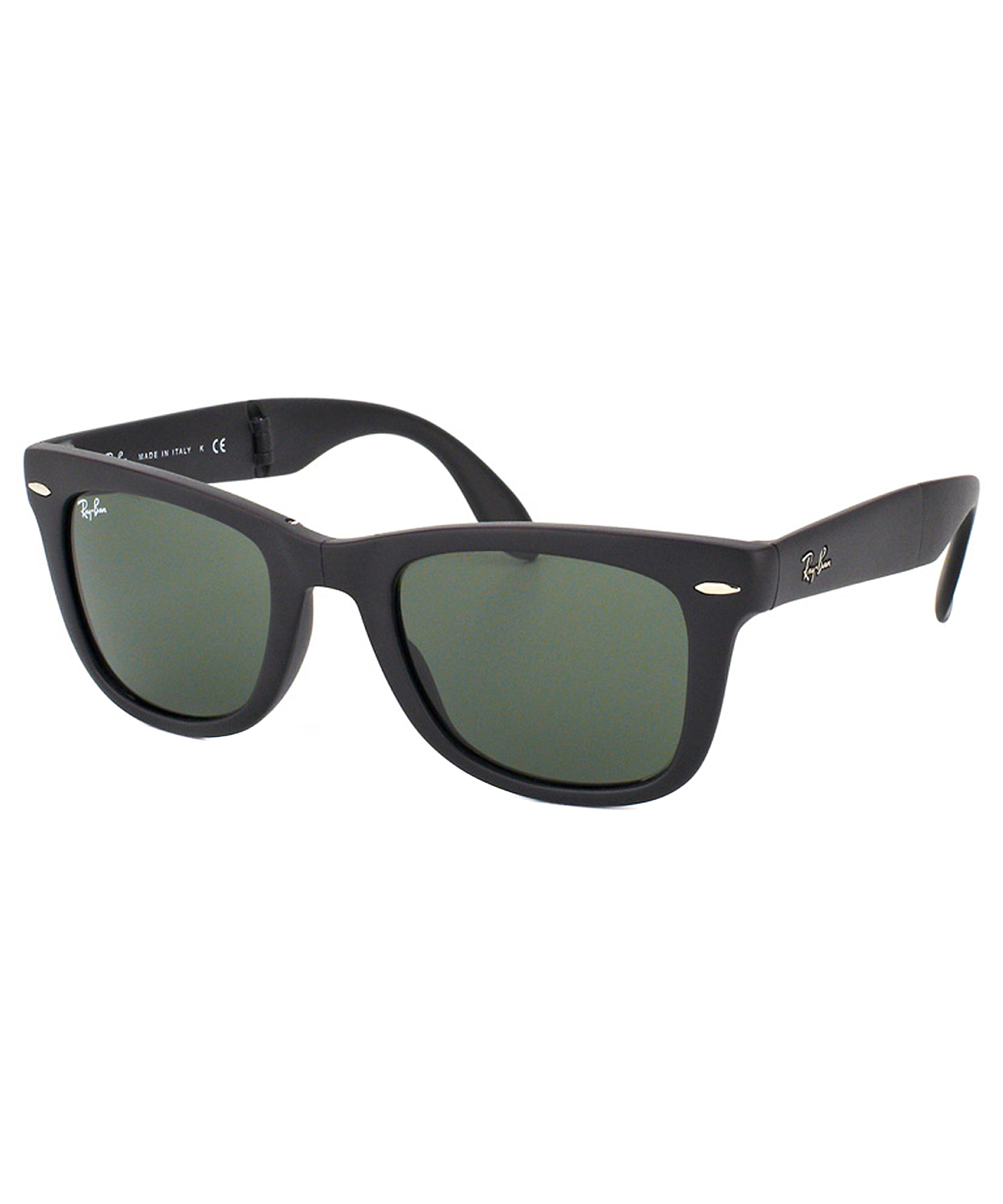 Ray-ban Foldable Wayfarer Plastic Sunglasses in Black | Lyst