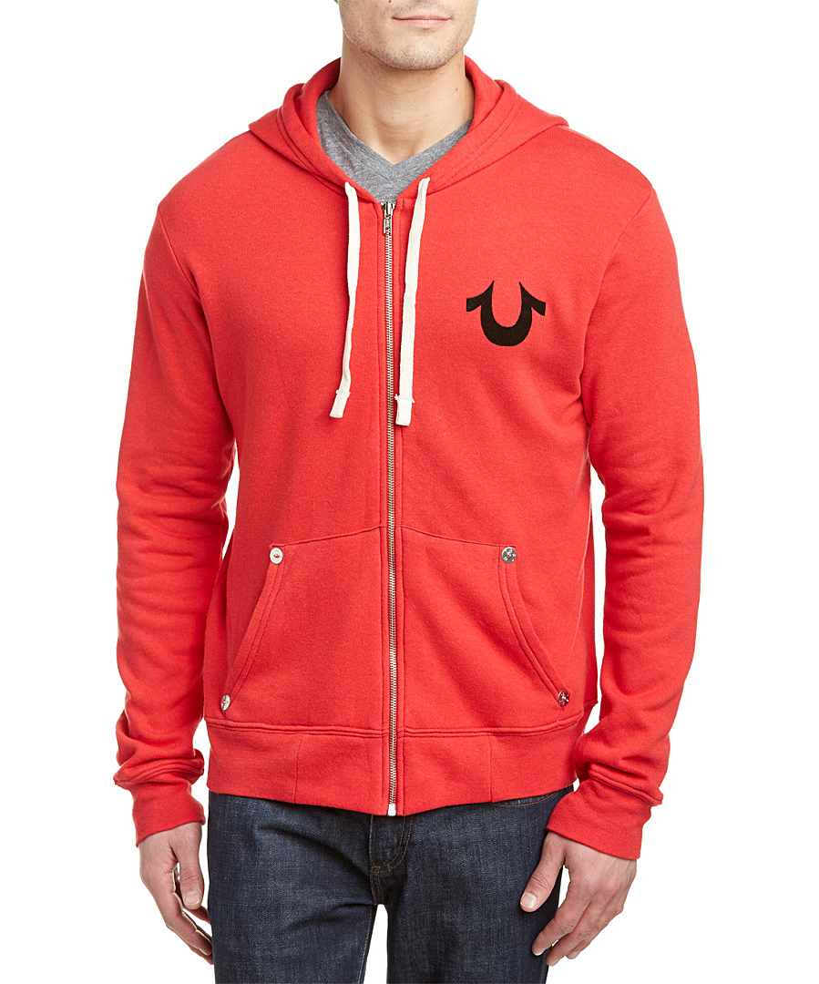 True religion Classic Logo Hoodie in Red for Men Save 51 Lyst