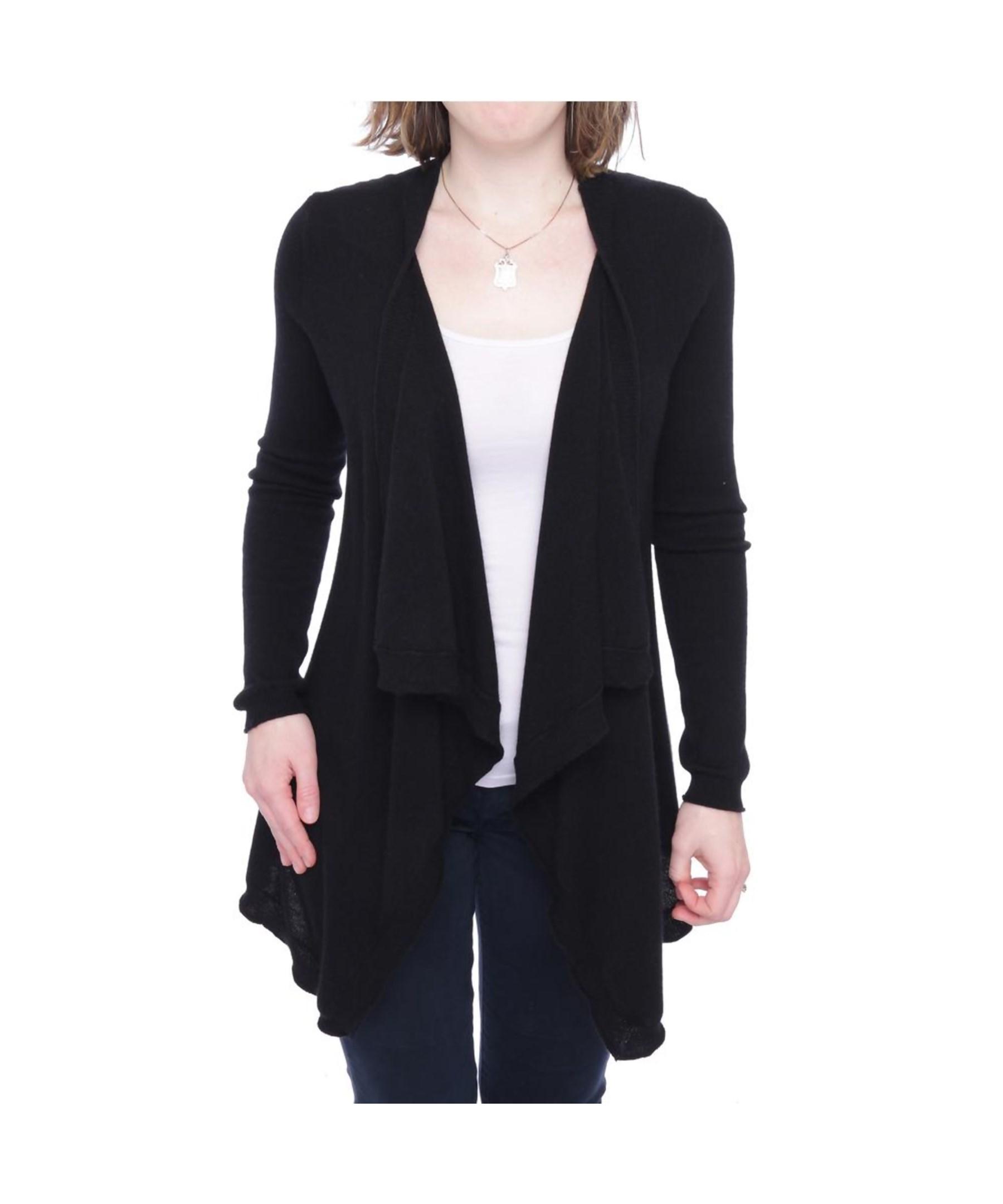 Narrow Search Results Try a mustard yellow cardigan, a navy cardigan, a maroon cardigan, a tan cardigan, or a white cardigan sweater on top of a black jumpsuit! We recommend cocoon cardigan sweaters for women that prefer a little volume in their outfit.