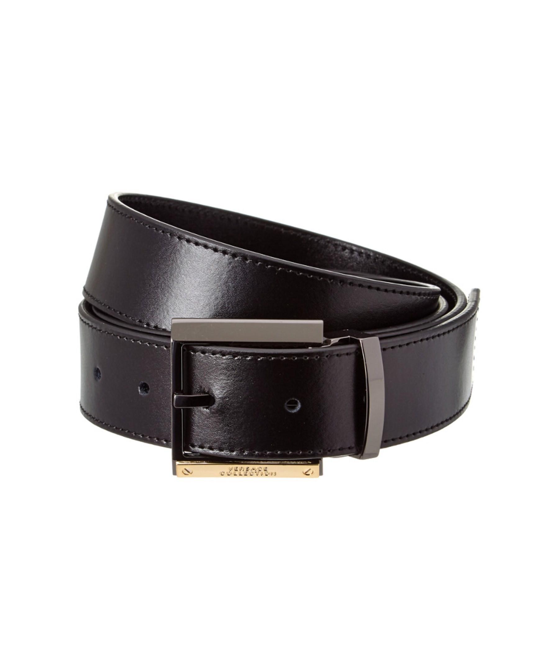 Versace Versace Collection Leather Belt in Black for Men | Lyst