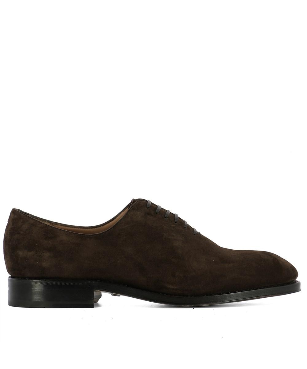 Lyst - Ferragamo Men's Brown Suede Lace-up Shoes In Brown For Men