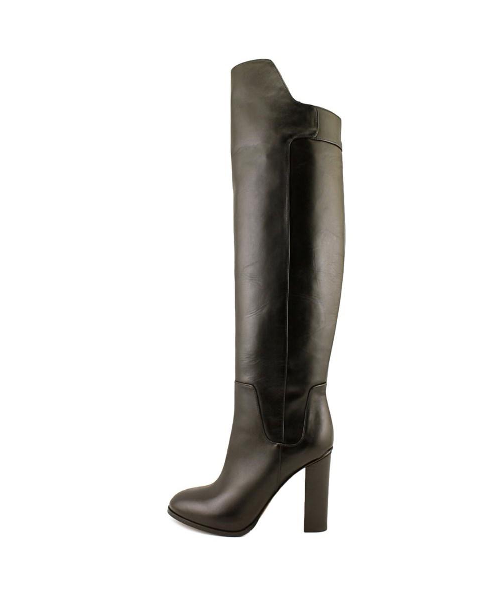 knee high boots round toe