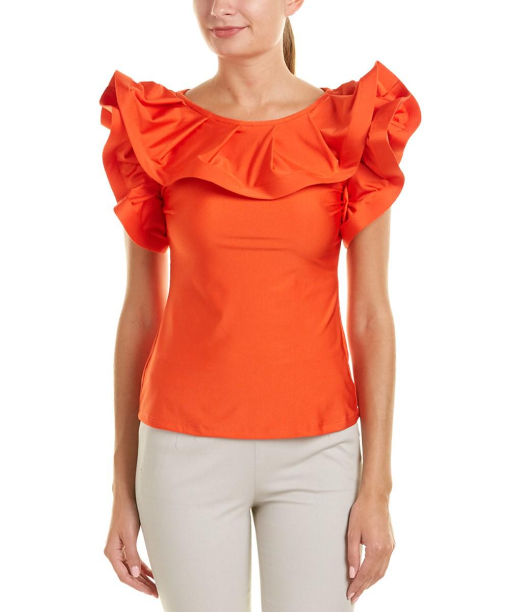 Lyst - Gracia Top in Red