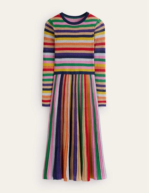 boden ribbed metallic dress Boden Ribbed Stripe Metallic Dress