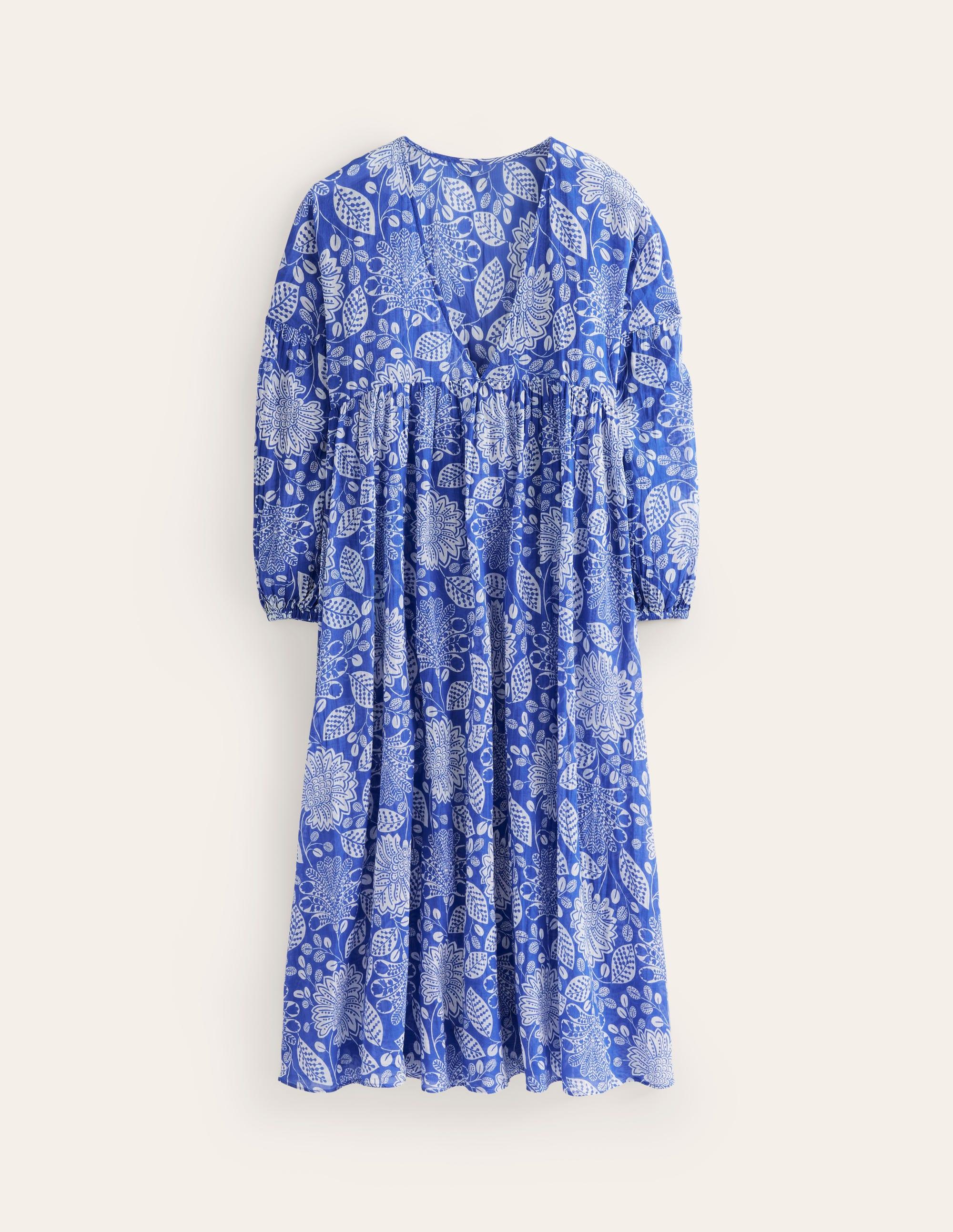 Robe longue sarah façon caftan Boden en coloris Bleu Lyst