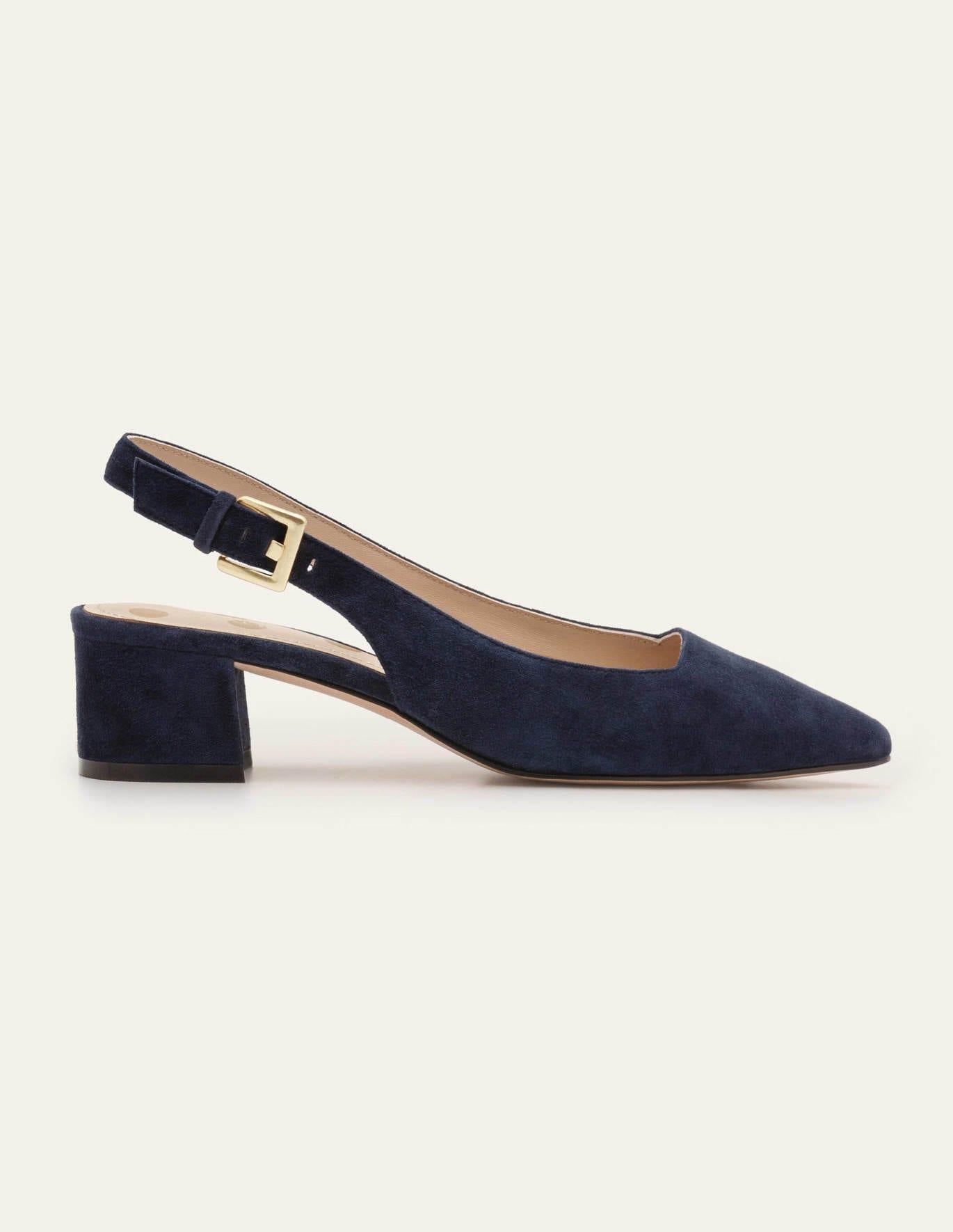 Boden Nadine Slingback Heels in Blue Lyst