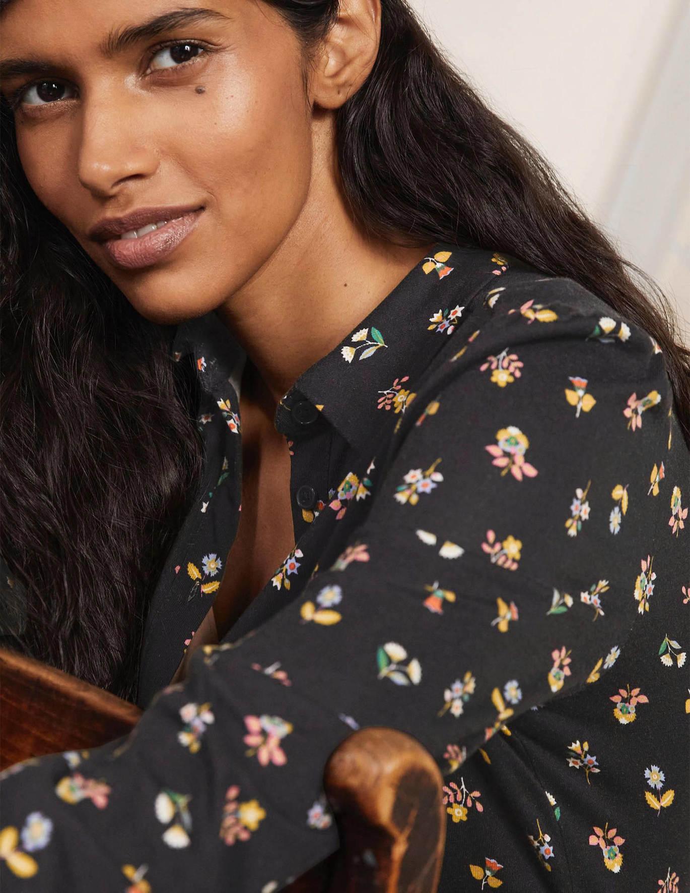 Boden Cotton Alma Jersey Shirt Dress 