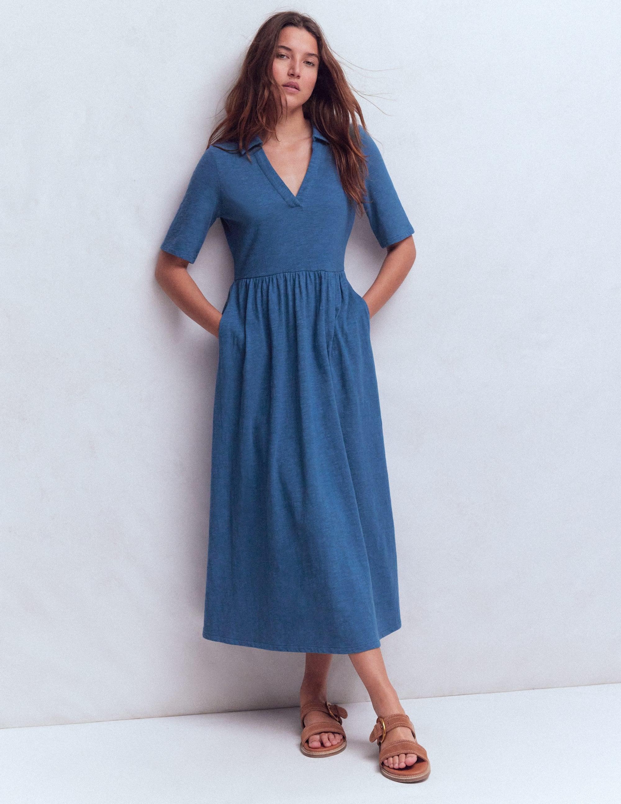 boden blue jersey dress Aria Collared in FASTTRACK_BRANDS The Empire Tailors - Colour:Ochre Pick a favourite and