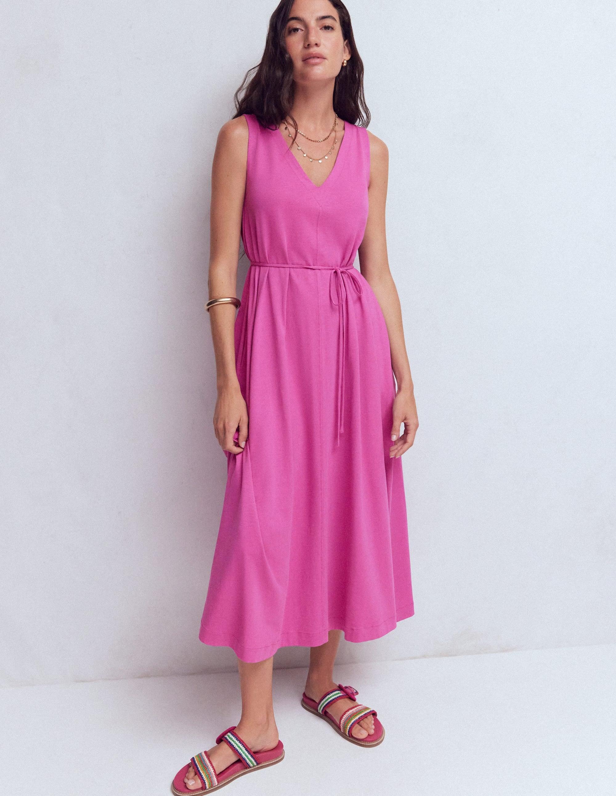 chinese dress ladies Arabella Cotton Maxi Dress-Navy, Decorative Blossom