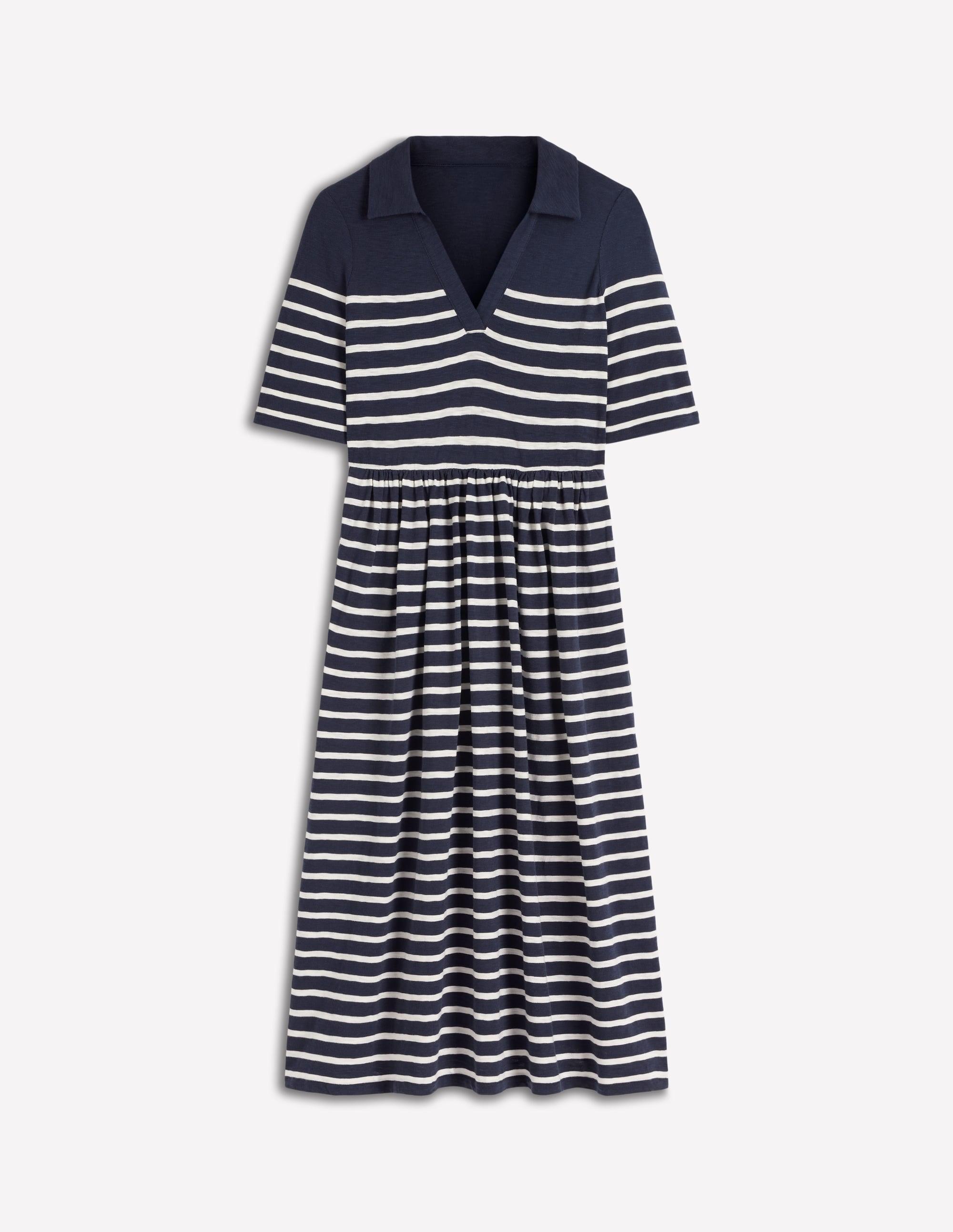 blue midi casual dress Denim Blue Button Down Midi Dress main image 0