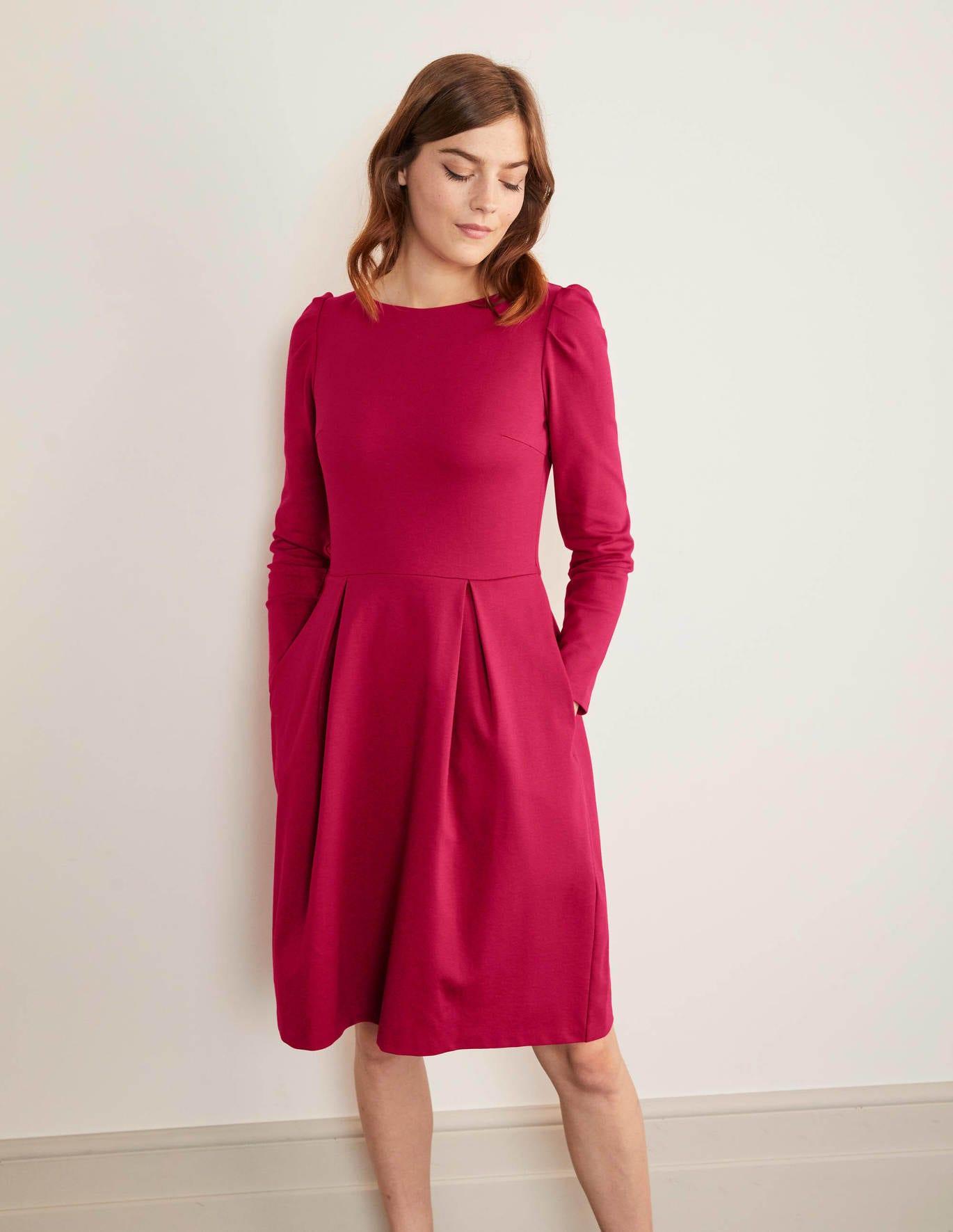 mira ponte wrap dress