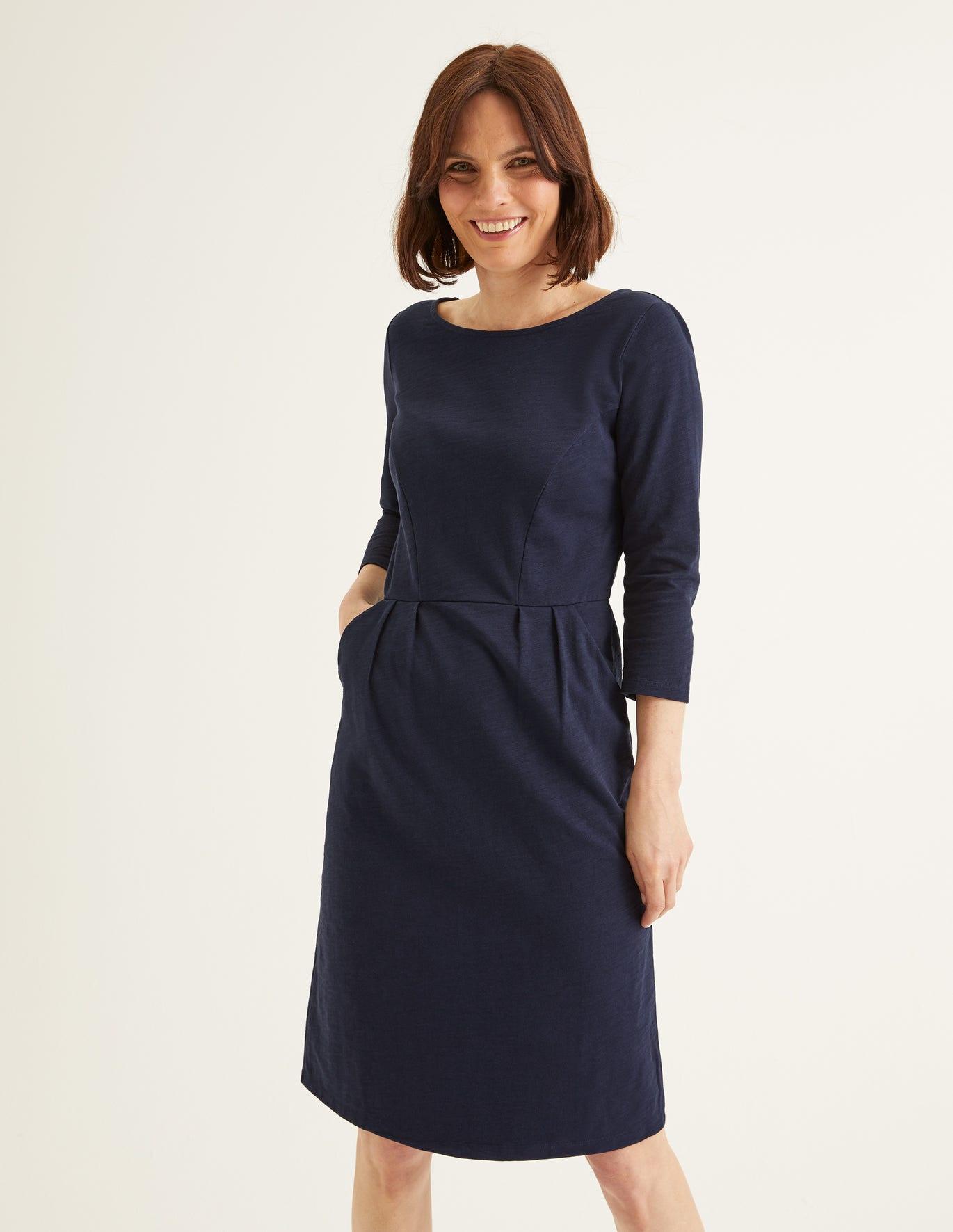 Boden Penny Jersey Dress in Navy (Blue) - Lyst