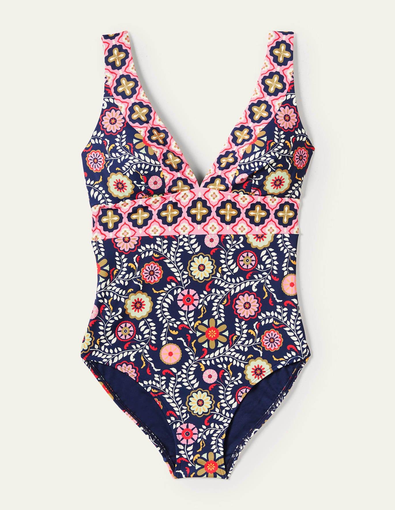 Boden Calabria Swimsuit French Navy | Lyst