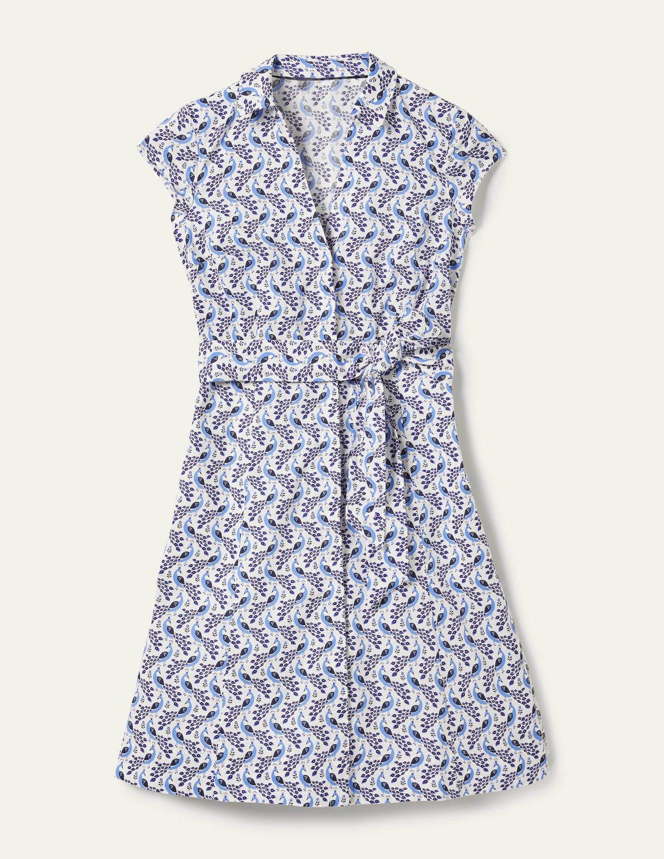 Boden Short Sleeve Shirt Dress Hyacinth in Blue Lyst