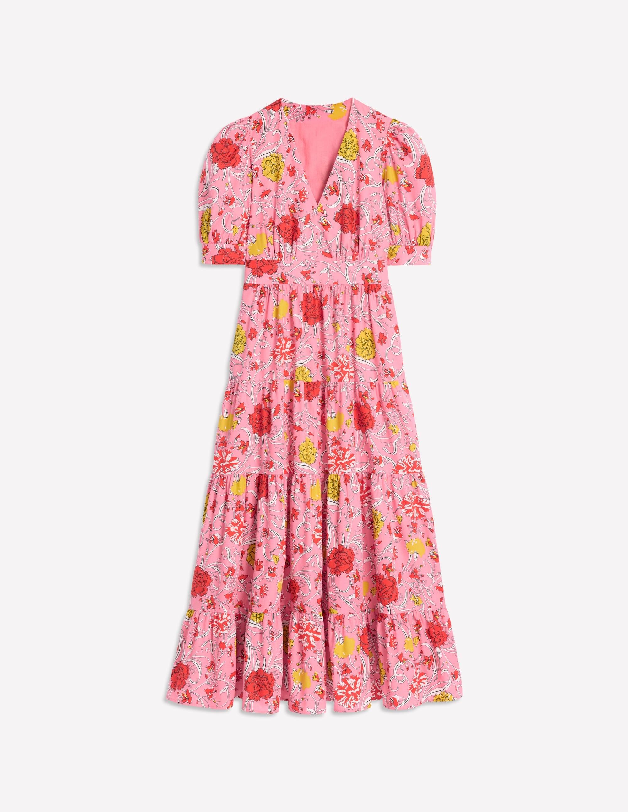 boden bella puff sleeve maxi dress Boden | Dresses | Boden Bella Puff Sleeve Maxi Dress 6p Bright Blue Ornate  Border Nwt