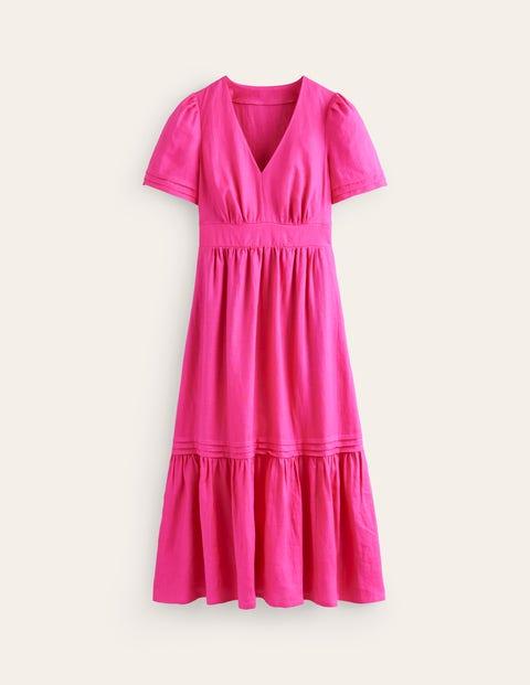 black strapless linen maxi dress The Favorite Linen Dress Black / 8 main image 0