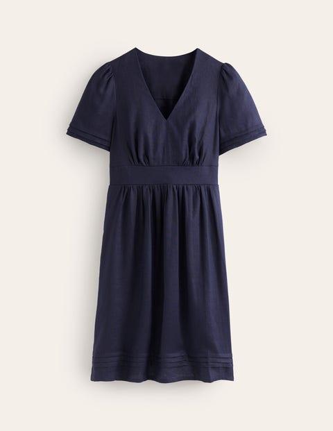 Boden Eve Linen Short Dress in Blue | Lyst Boden Eve Linen Short Dress in Blue | Lyst