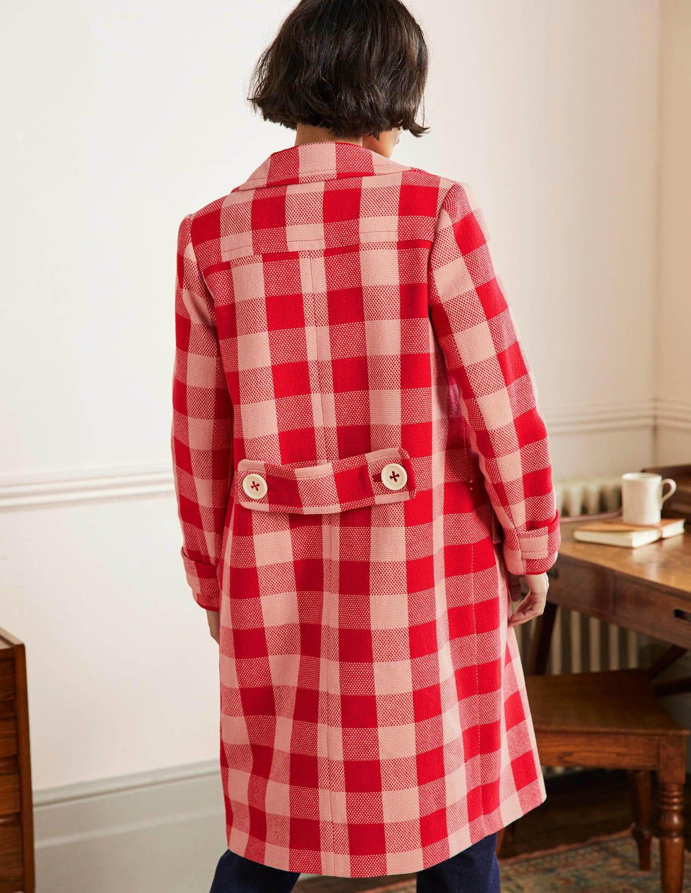 Boden red deals coat