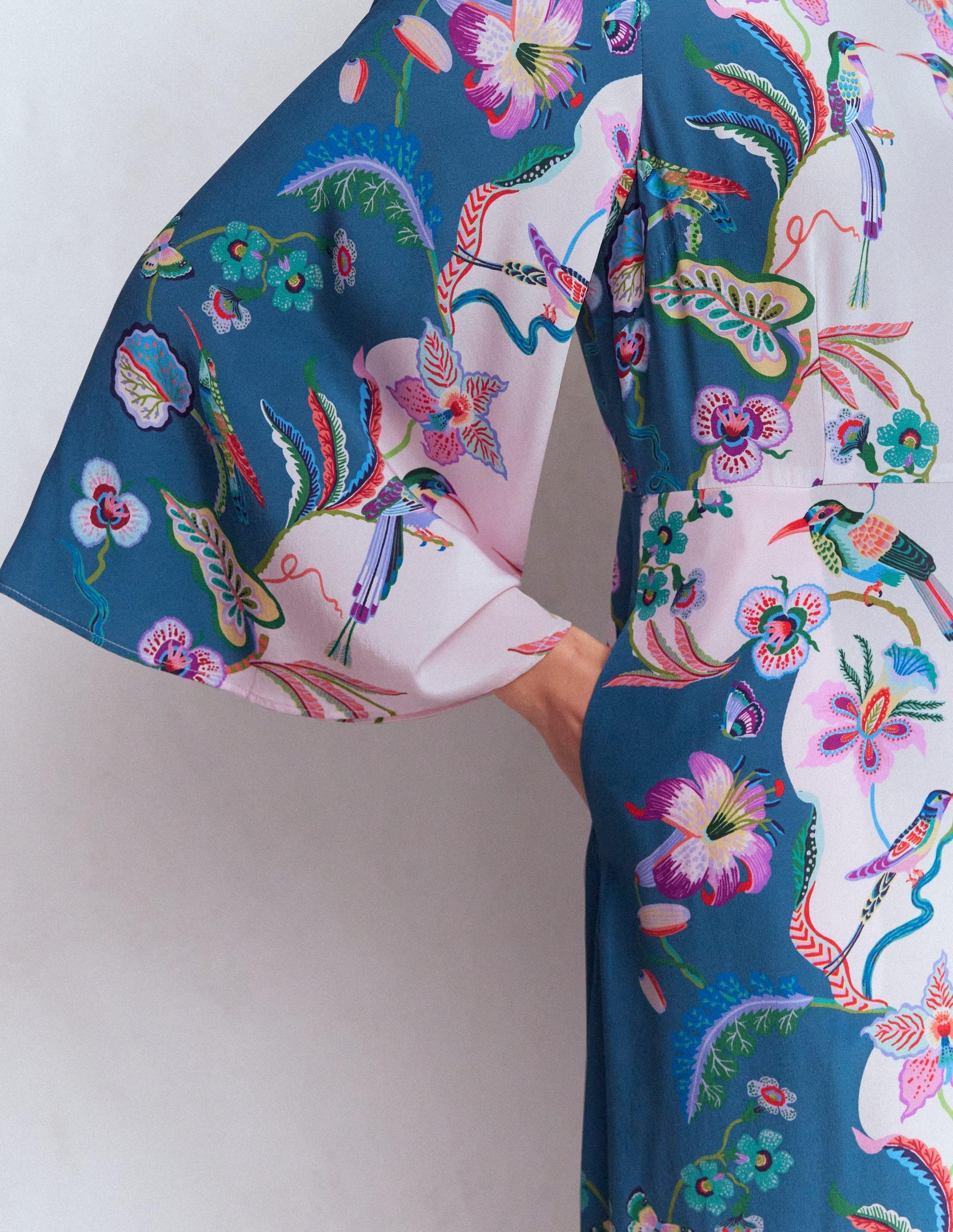 boden limited edition silk dress Boden Limited Edition Silk Dress S (4-6)