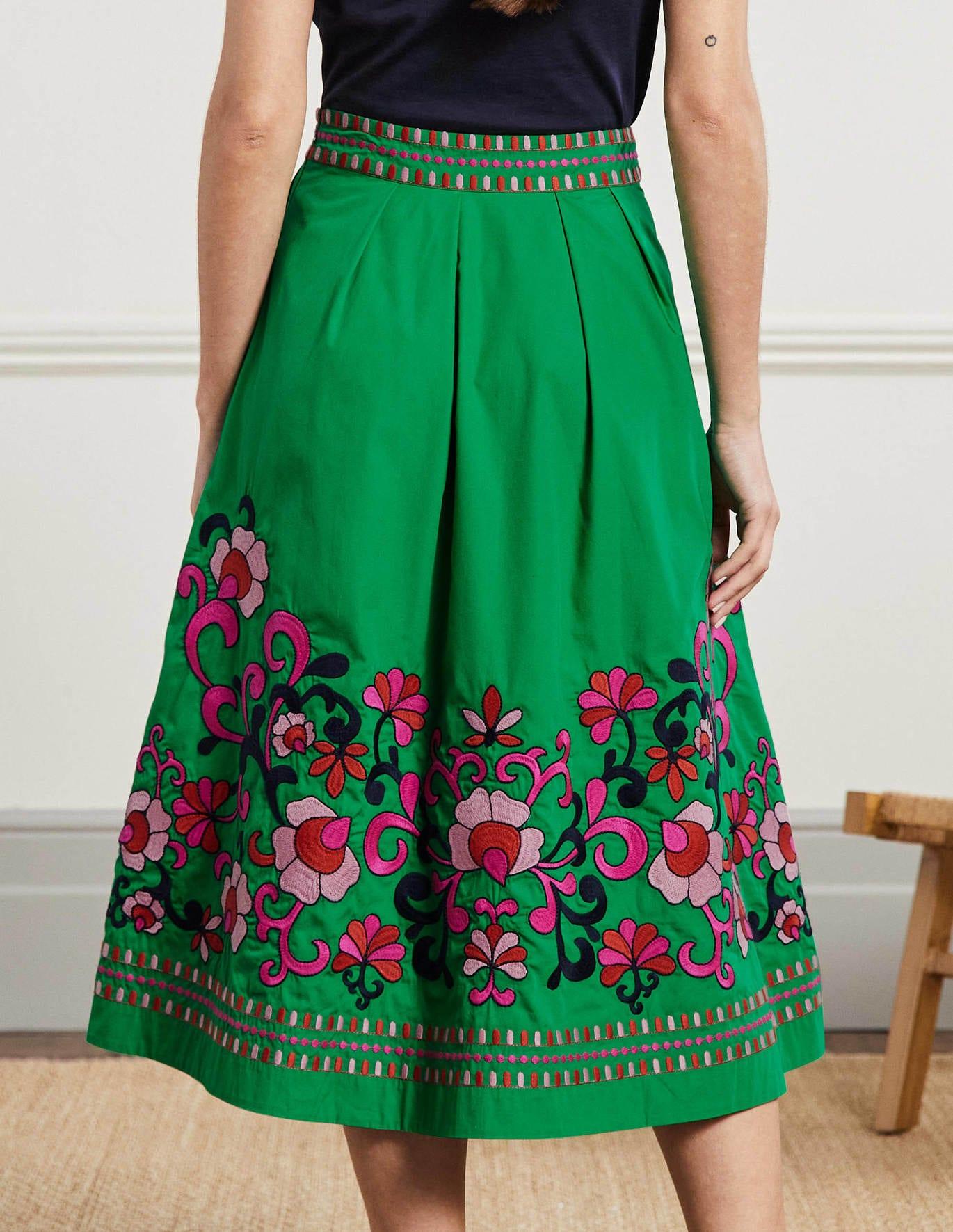 Embroidered on skirt cheap