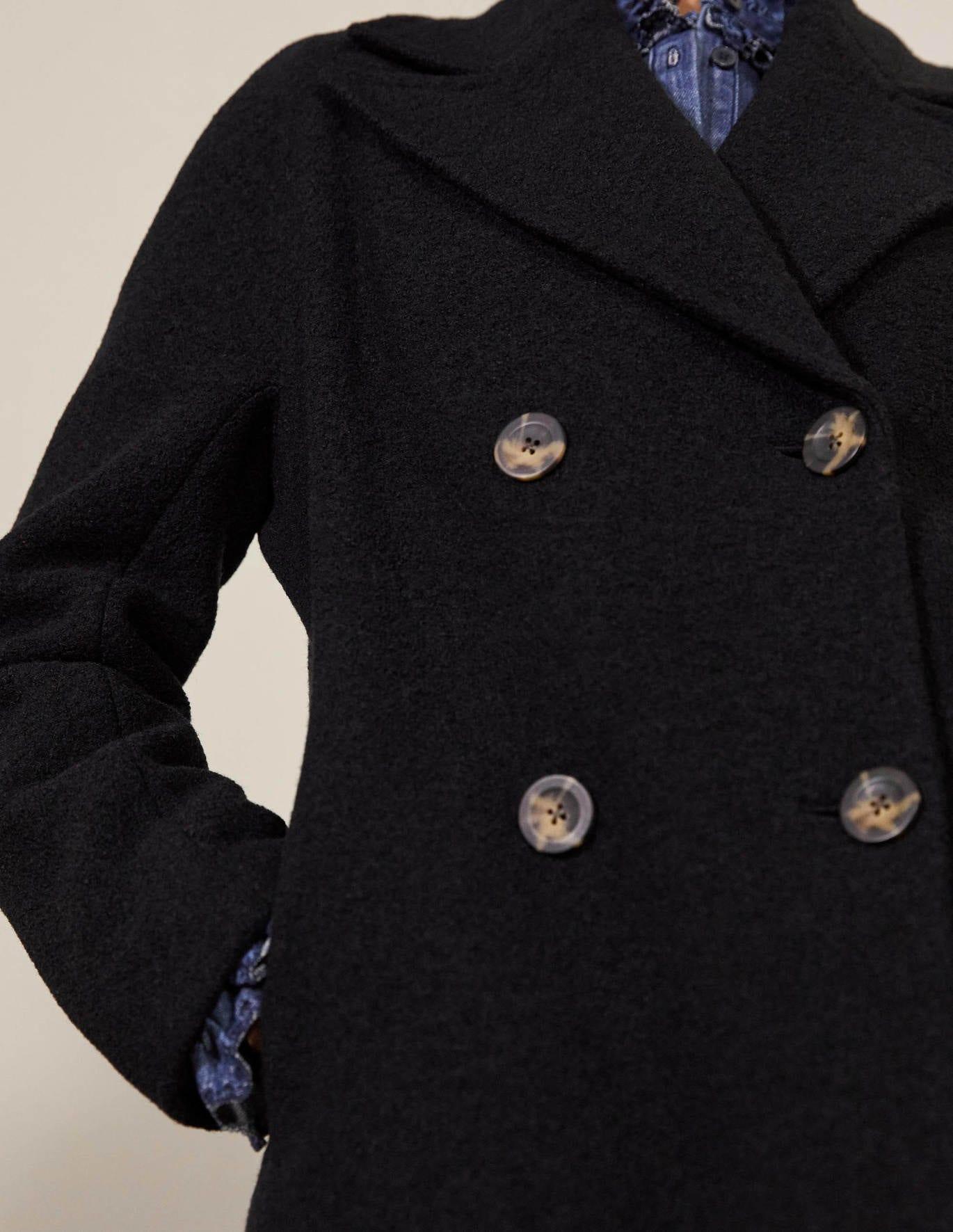textured wool coat