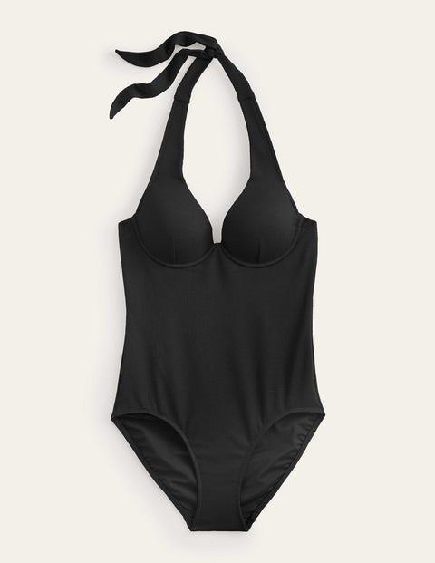 Boden Enhancer Swimsuit in Black Lyst UK