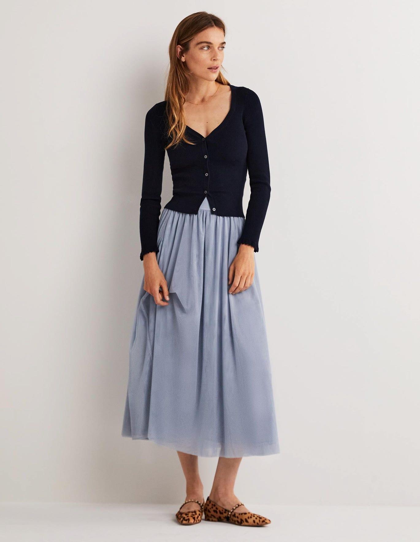 Blue skirt boden sale