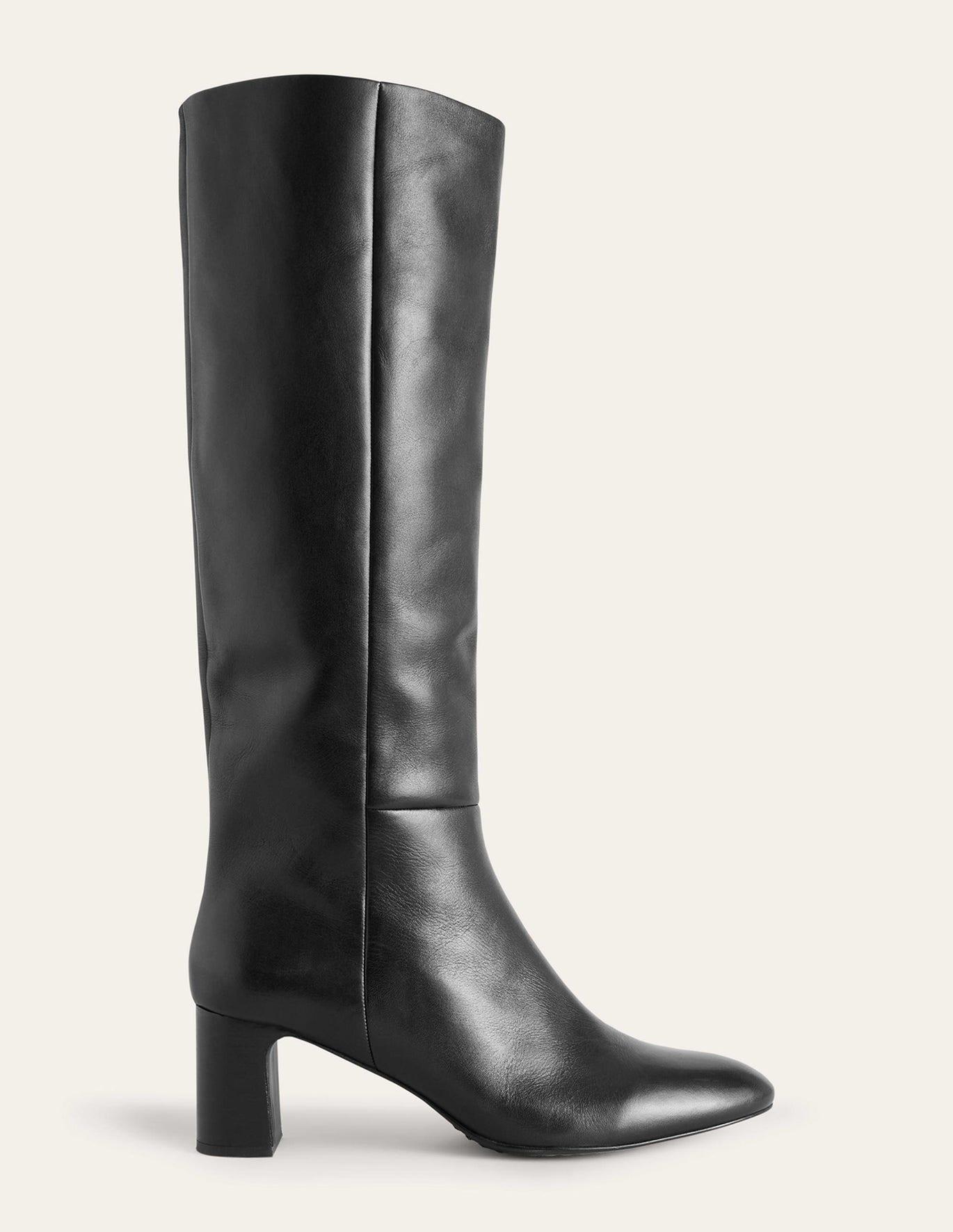 Boden Block Heel Knee High Boots in Black Lyst
