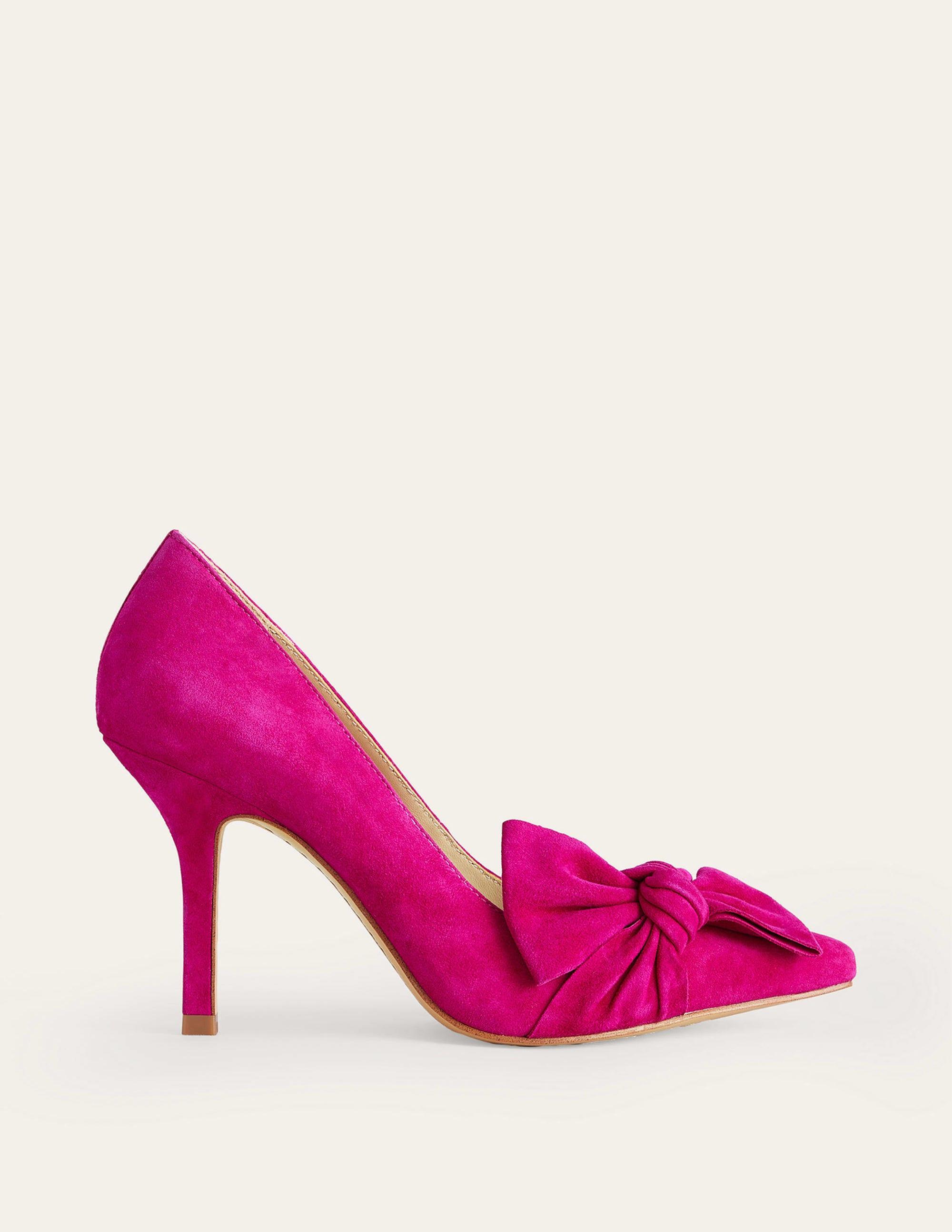 Pink suede heels uk deals