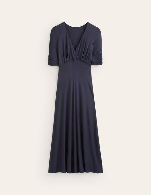 Boden Rebecca Jersey Midi Tea Dress in Blue | Lyst
