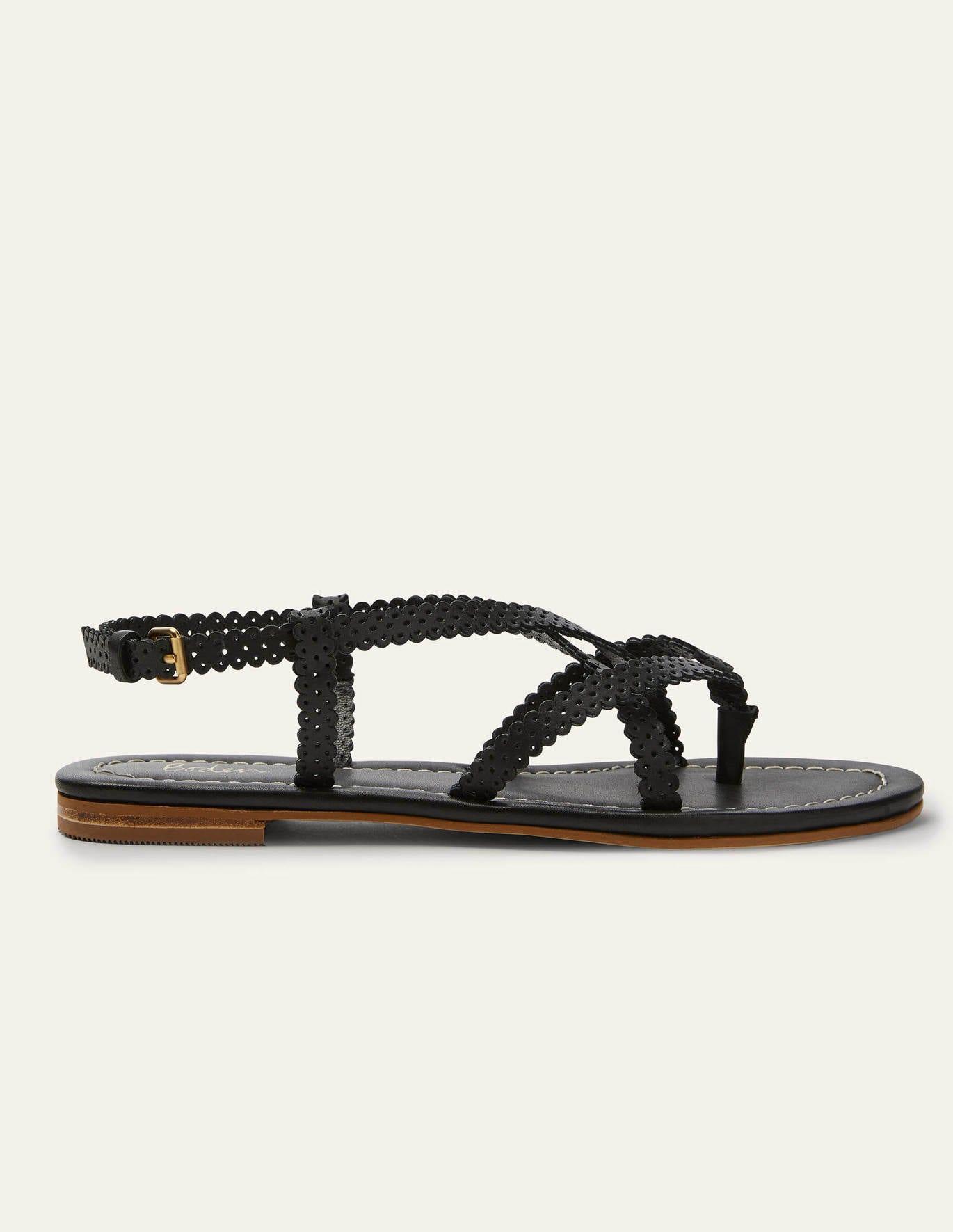 Boden Leather Deborah Strappy Sandals 
