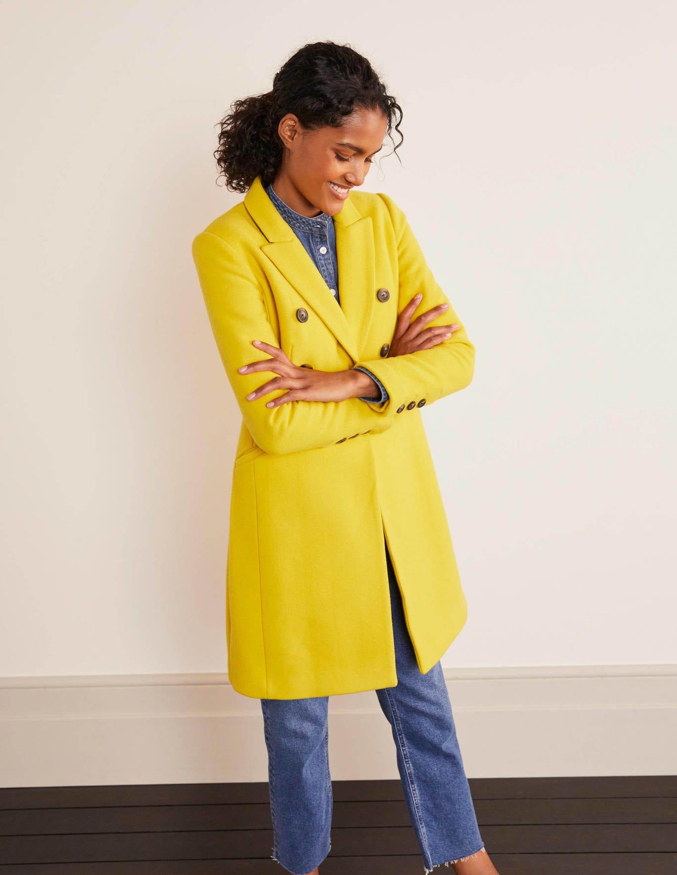 boden yellow coat