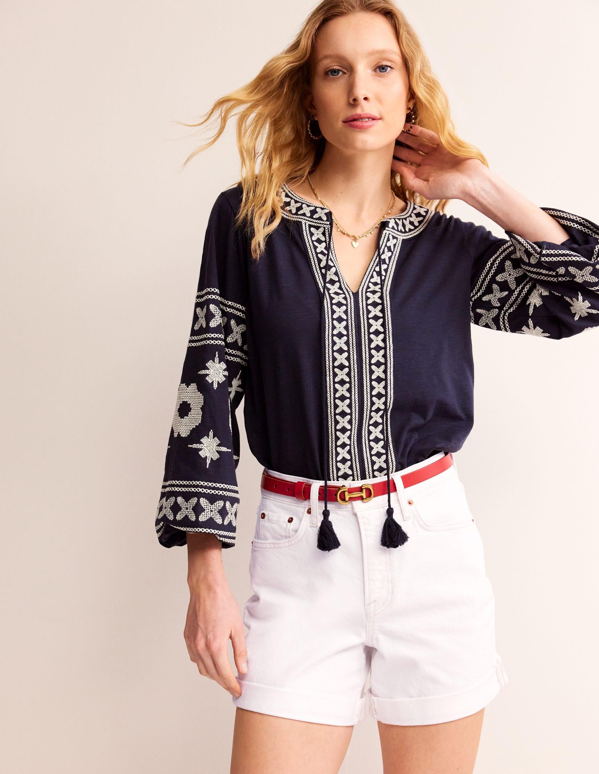 Boden Denim Shorts in Pink Lyst UK