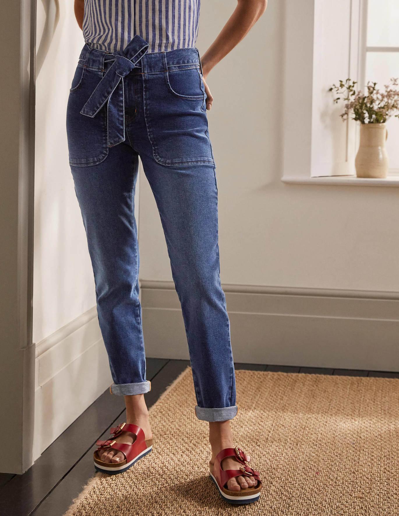 Boden Denim Patch Pocket Girlfriend 