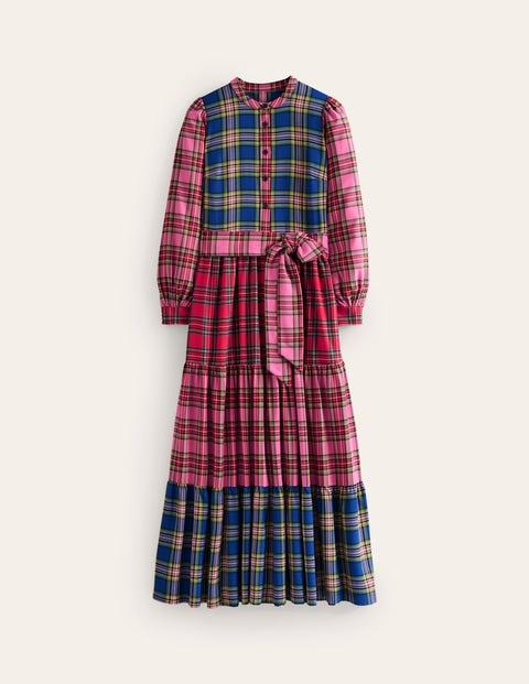 alba check maxi dress Boden Alba Check Maxi Dress in Red