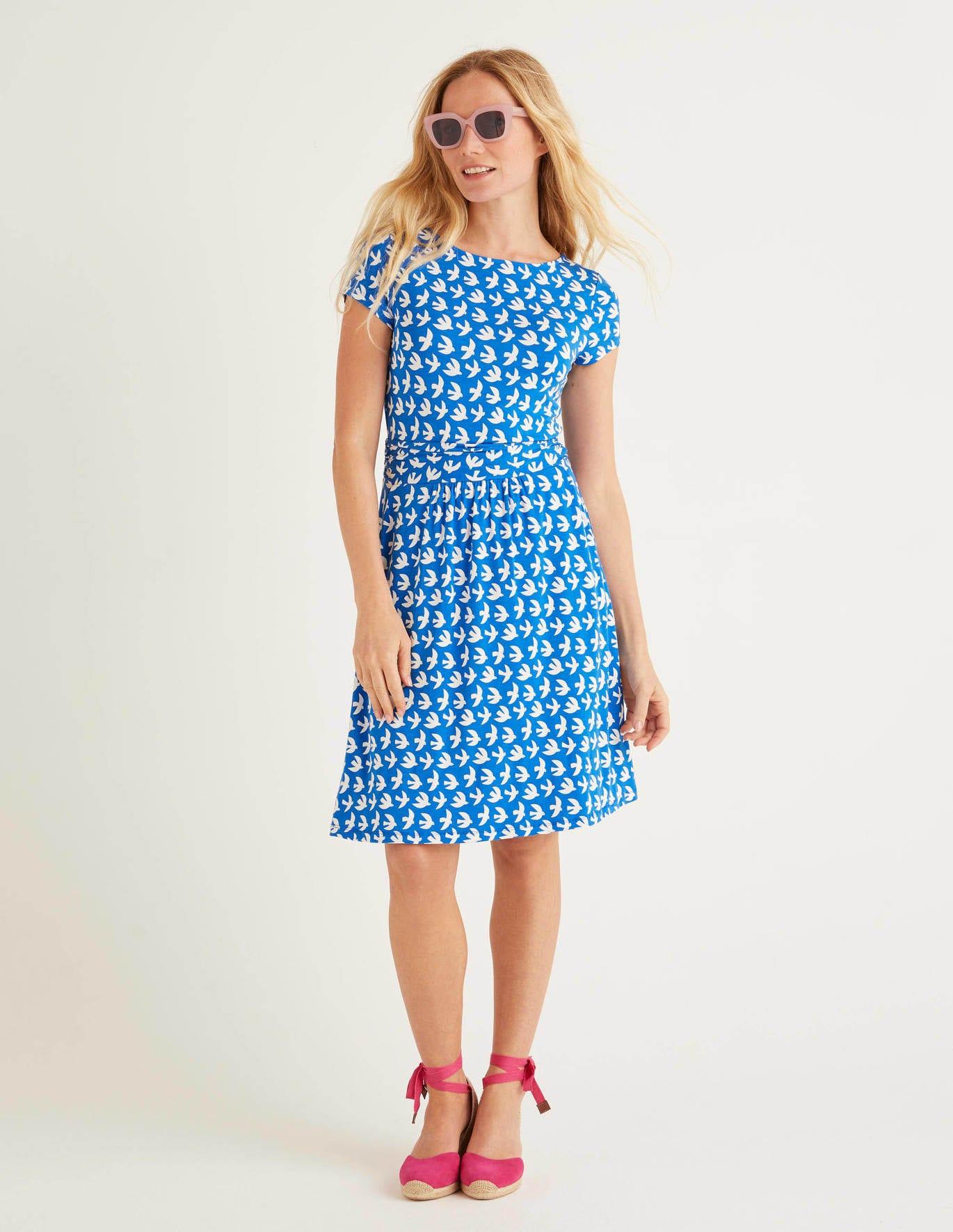 Boden Amelie Jersey Dress Bold , Swift in Blue - Lyst
