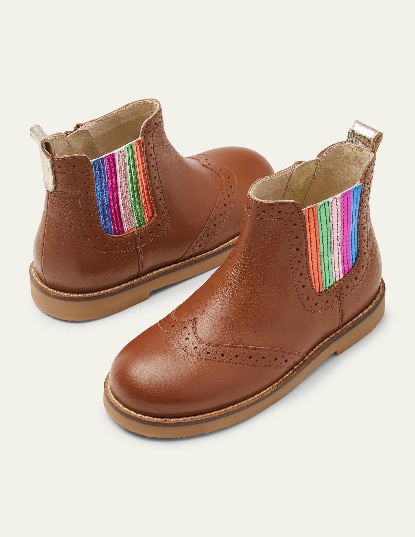 Intensive grandmother cigar Boden Leather Chelsea Boots Tan Rainbow , Tan Rainbow in Pink | Lyst