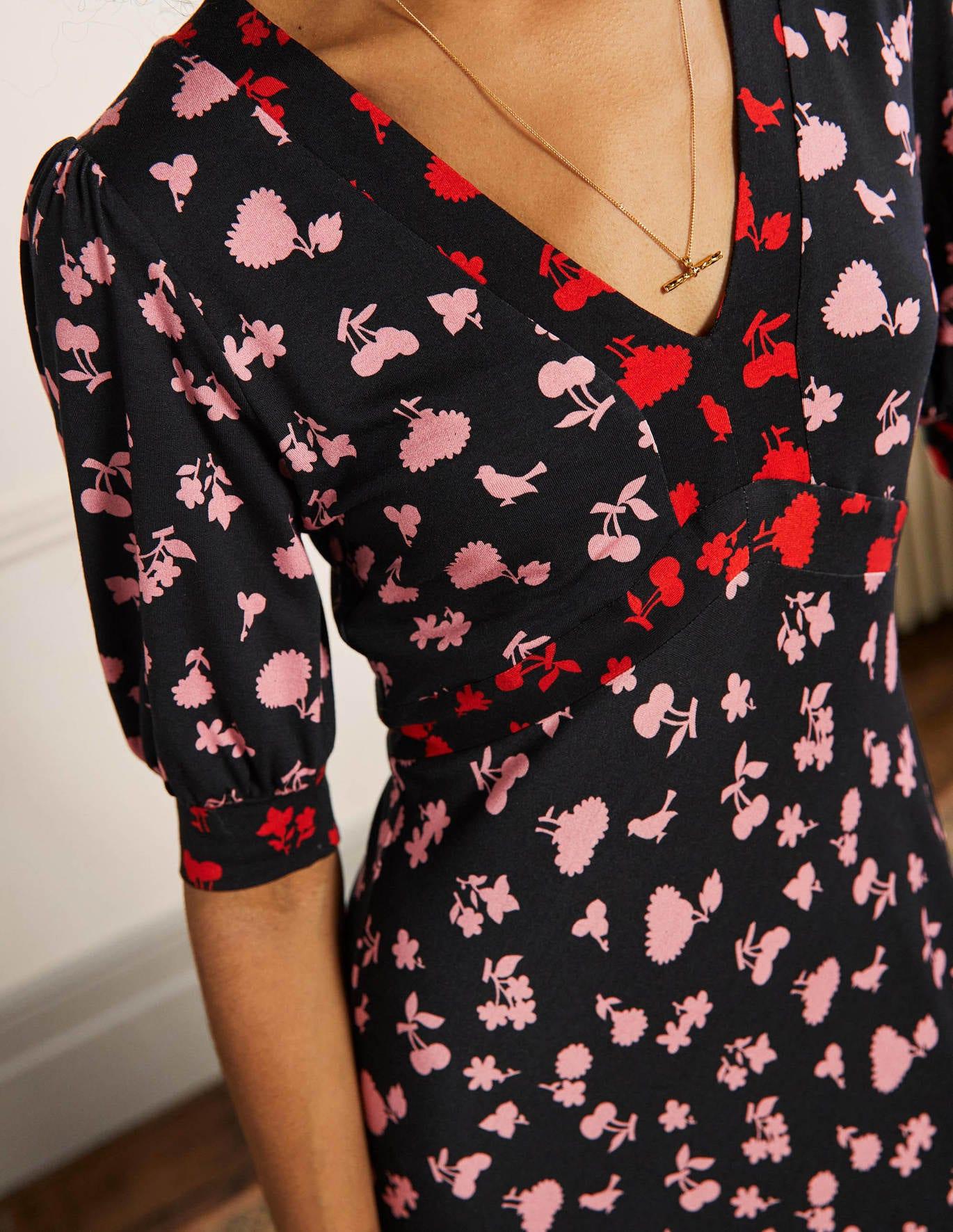 Boden Eva Jersey Midi Dress Black | Lyst UK